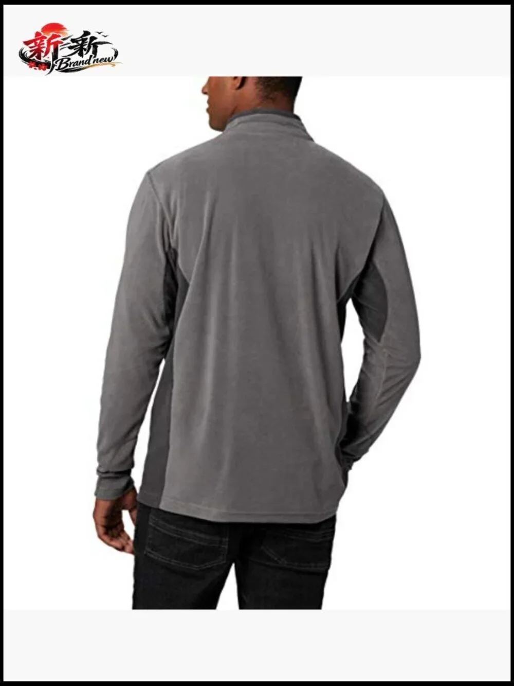 Men's Half Zip Fleece Pullover - Microfleece Long Sleeve Anorak